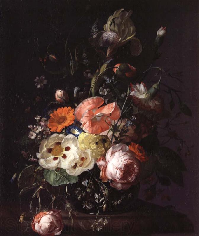 REMBRANDT Harmenszoon van Rijn Still Life with  with Flowers on a Marble Table Top Germany oil painting art